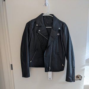 Uniqlo synthetic leather jacket